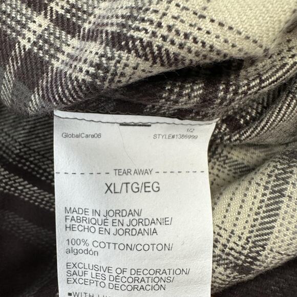 Under Armour UA Expanse Flannel Shirt Mens XL Brown Plaid Button Down 1386999 - Picture 6 of 9